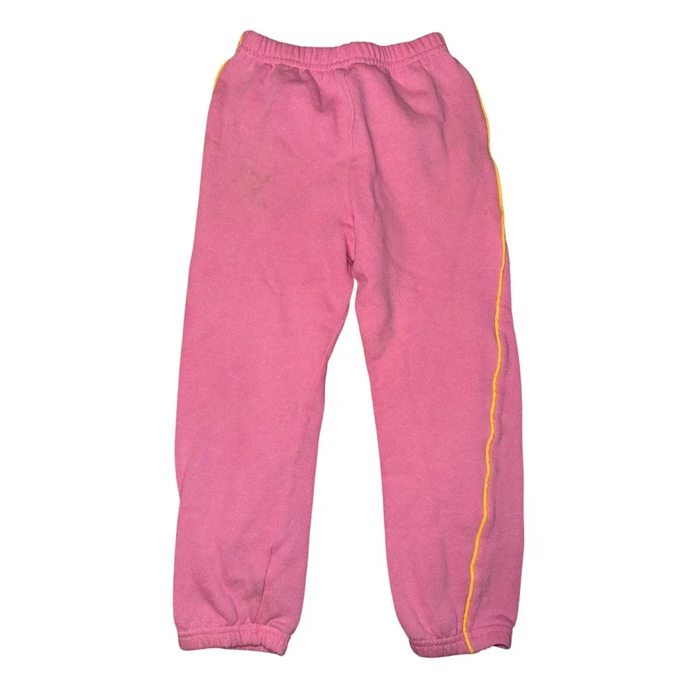 Vintage Hartstrings Girls 4pc Set Pink White Green ‎ Hoodie Sweatpants Socks 5 6